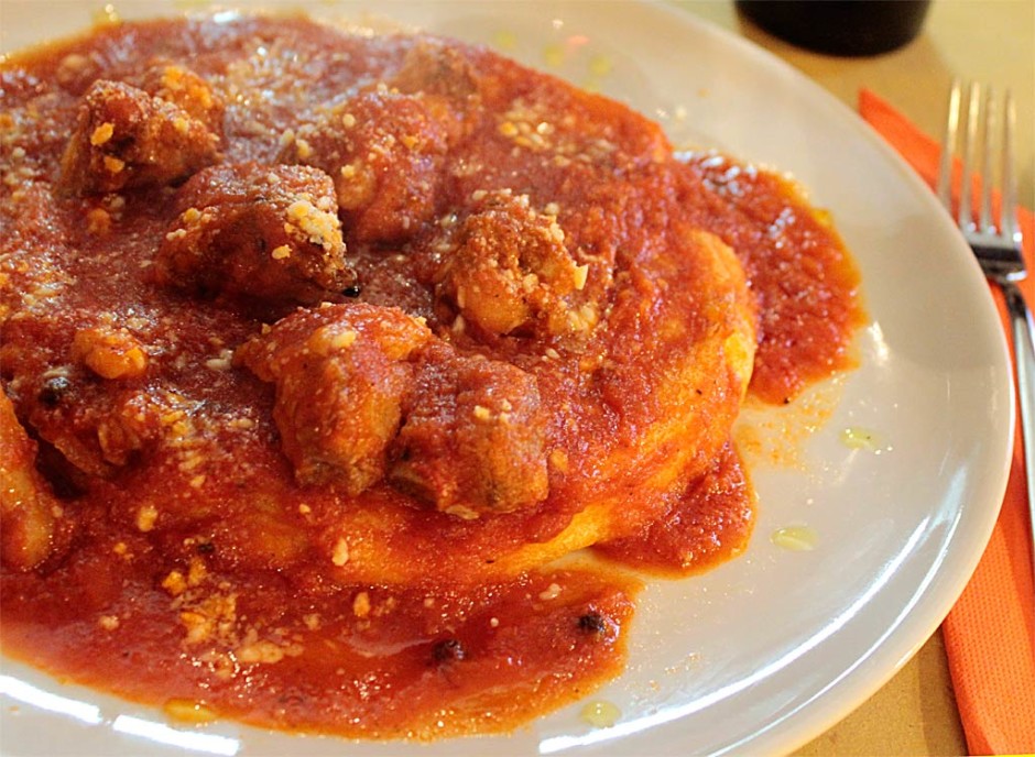 polenta bramata con sugo di costarelle