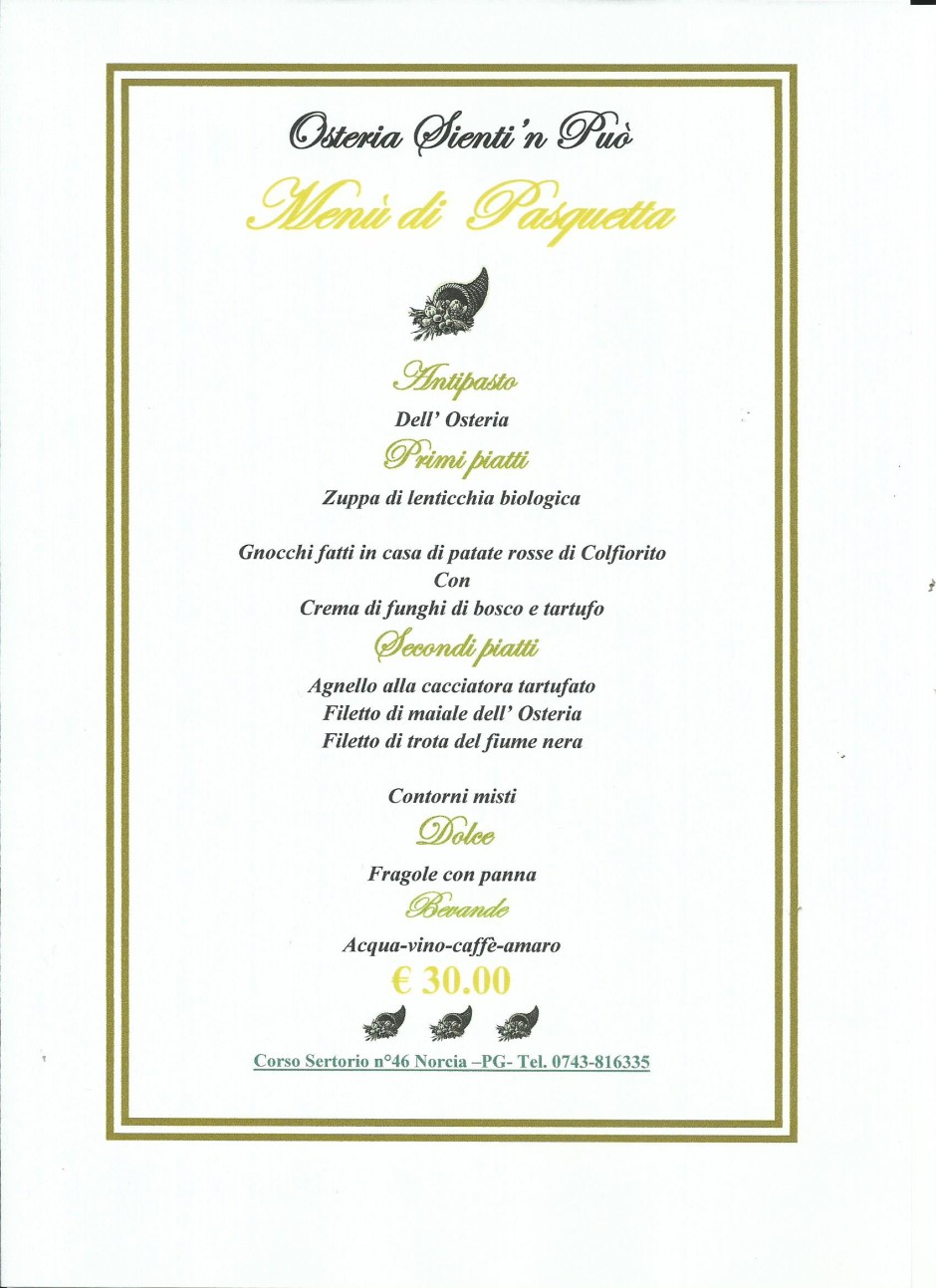 menu di pasquetta 2016